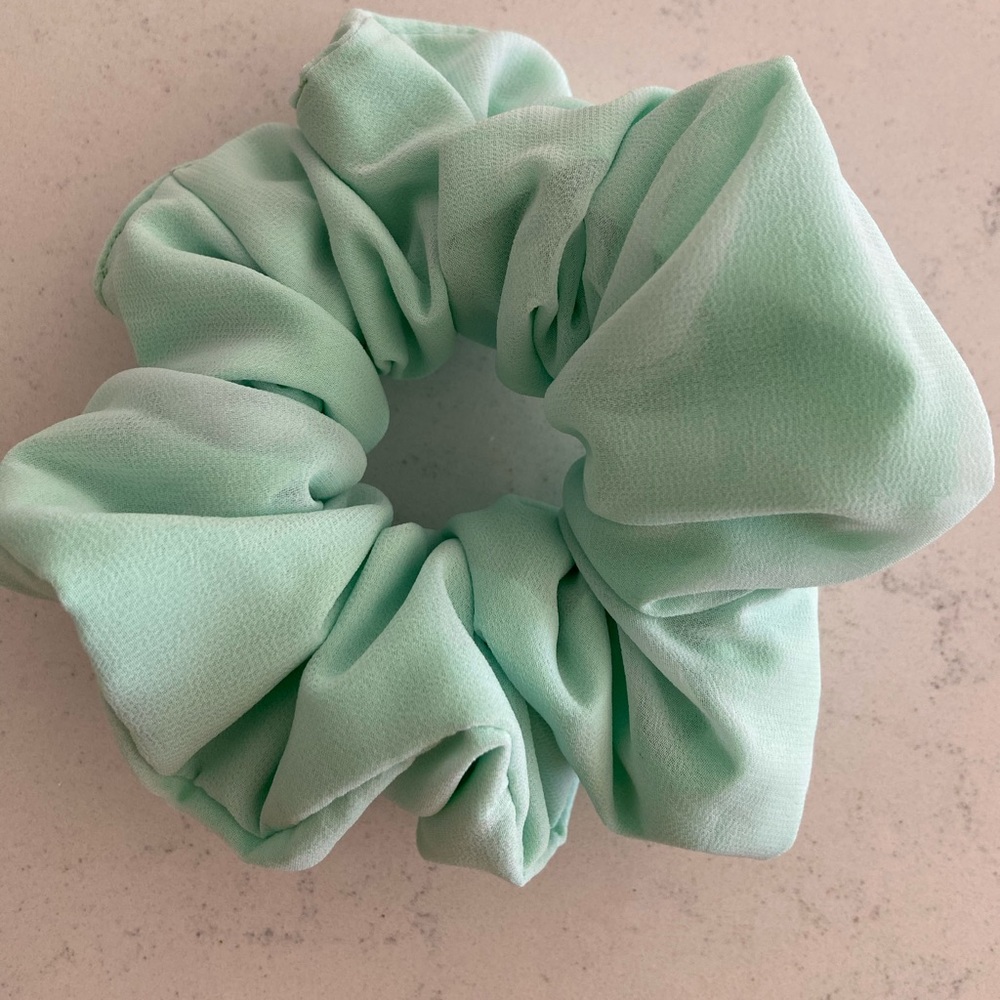 Handmade Mintey cozybeanz Chiffon Scrunchie
